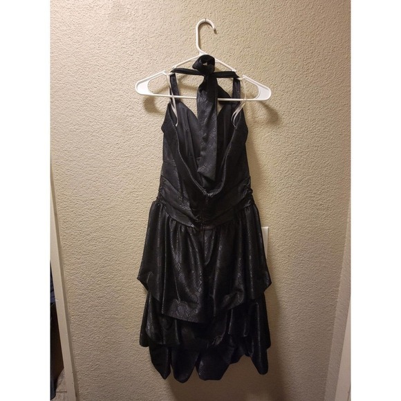 Torrid Black Ruffle Halter Dress Size 14 - Picture 6 of 6
